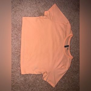 Women’s neon orange crop top